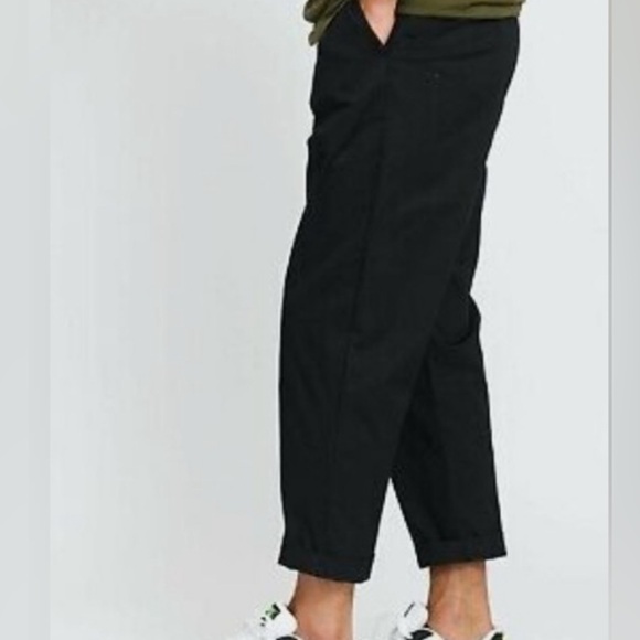 Nike cropped black relaxed fit pants size 32/M, excellent condition - Picture 3 of 6